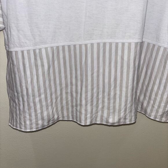 Iridium 100% Pima Cotton Striped Lagenlook Oversized Shirt – Size XS - Picture 7 of 10